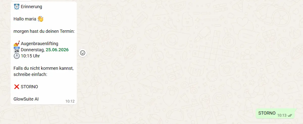 Automatische Erinnerung